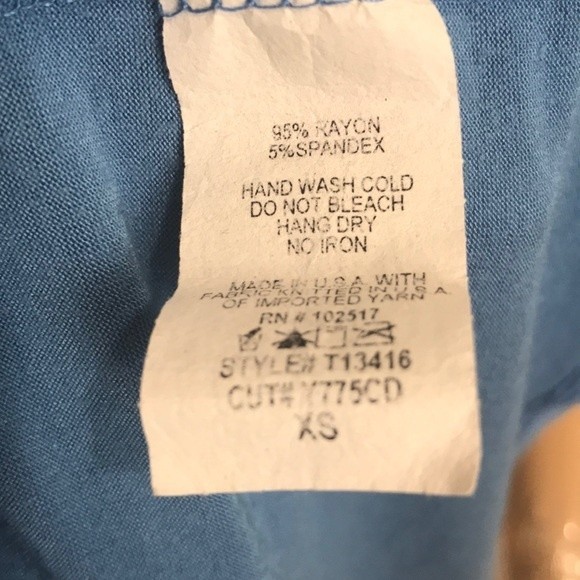 Dry Goods Tank Top Light Blue crew neck Essential size XS - Picture 7 of 8